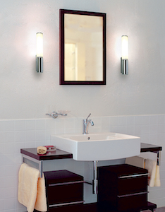 Вариант #3 подсветки зеркала в ванной комнате: фото